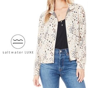 saltwater LUXE Marina Bomber Jacket {Animal} - Size M
